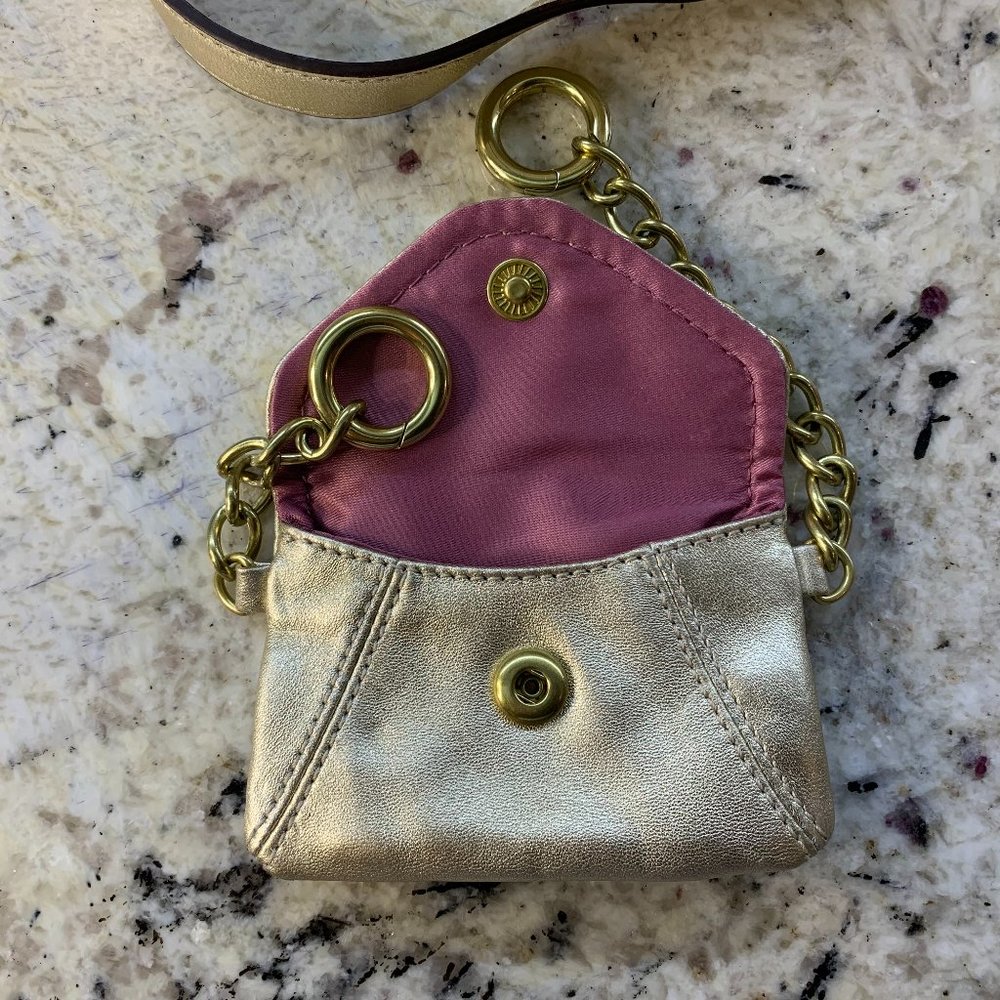 Coach Gold Inlaid Op Art Handbag 14833 Tote Crossbody - Picture 13 of 16